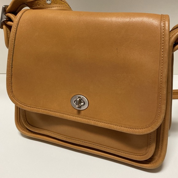 COACH Rambler's Legacy Vintage Tan Leather Shoulder Crossbody Bag 9061 - Picture 17 of 17